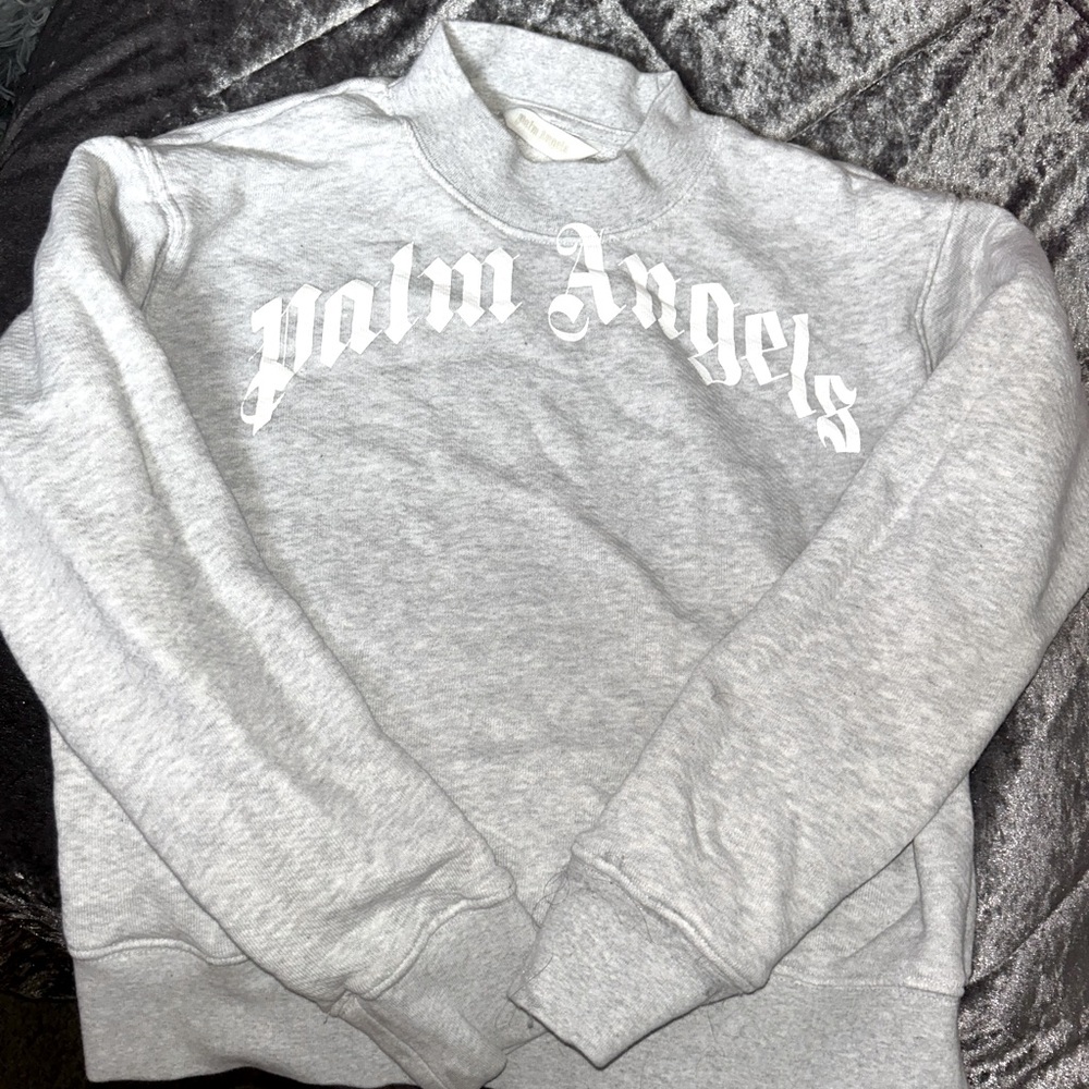 Gray Palm Angels Crew neck sweatshirt
